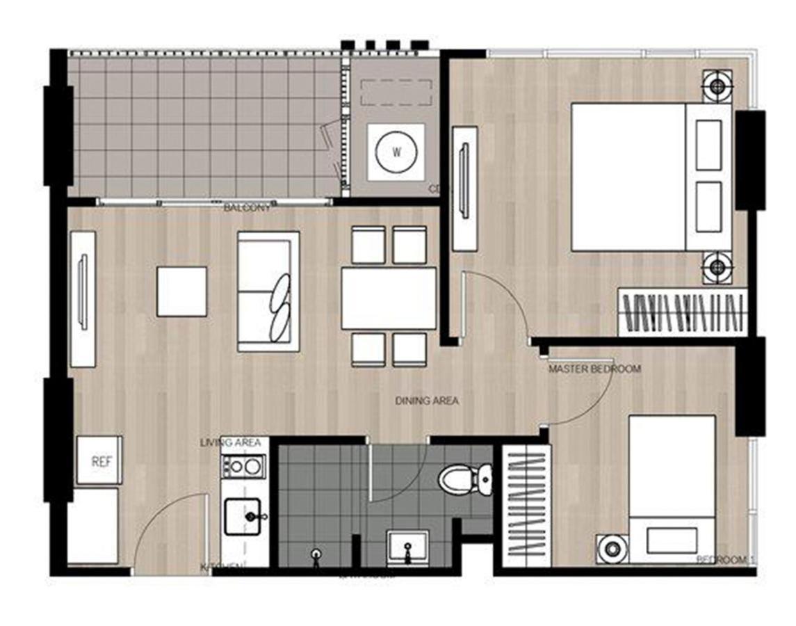 Appartamento The Base Deluxe Kingsize Pattaya Esterno foto